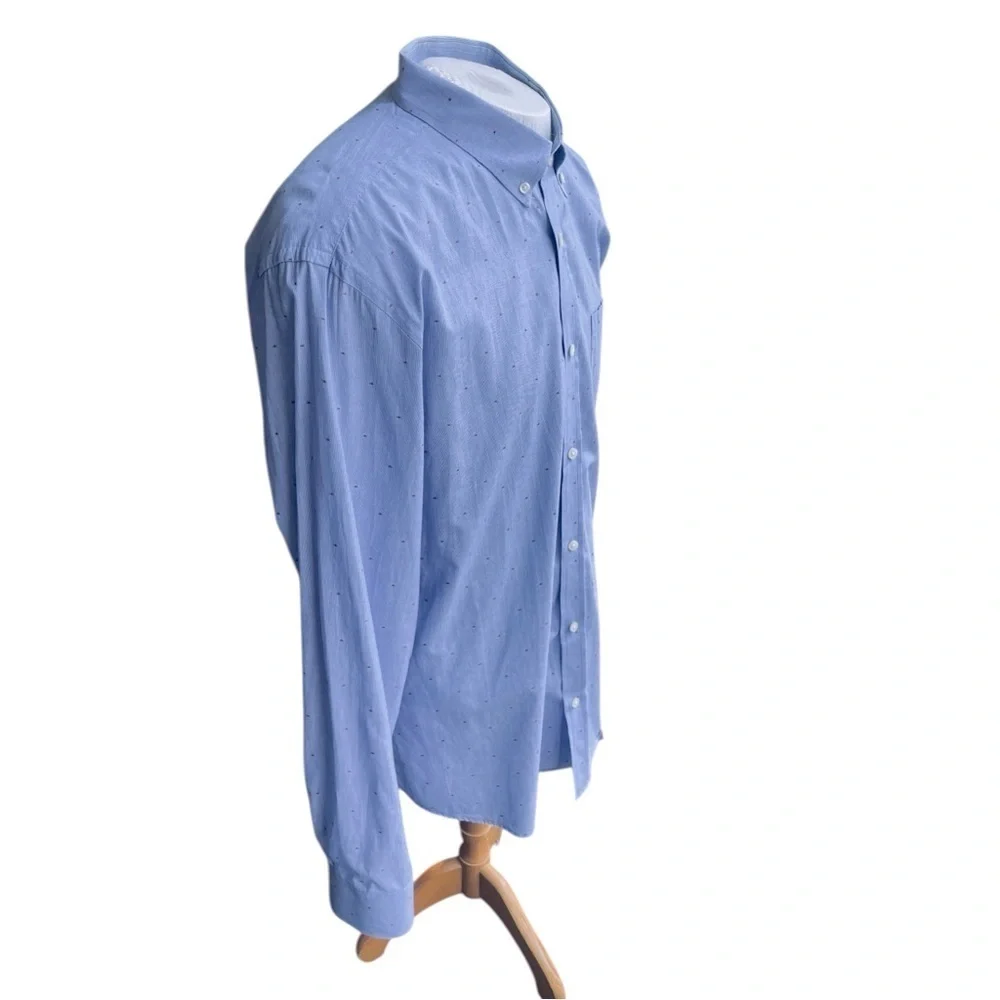 Banana Republic Soft Wash Slim Fit Button-Down Shirt – Blanket Blue XL